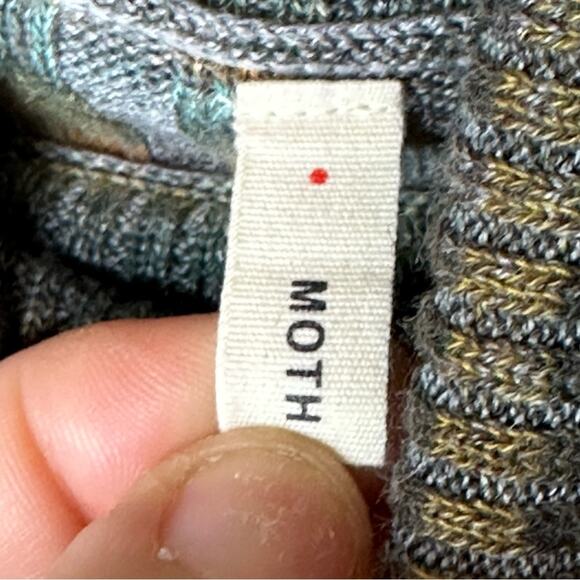 Retro Style Vented Pipes Stripes Turtleneck - MULTICOLORED - Picture 6 of 12